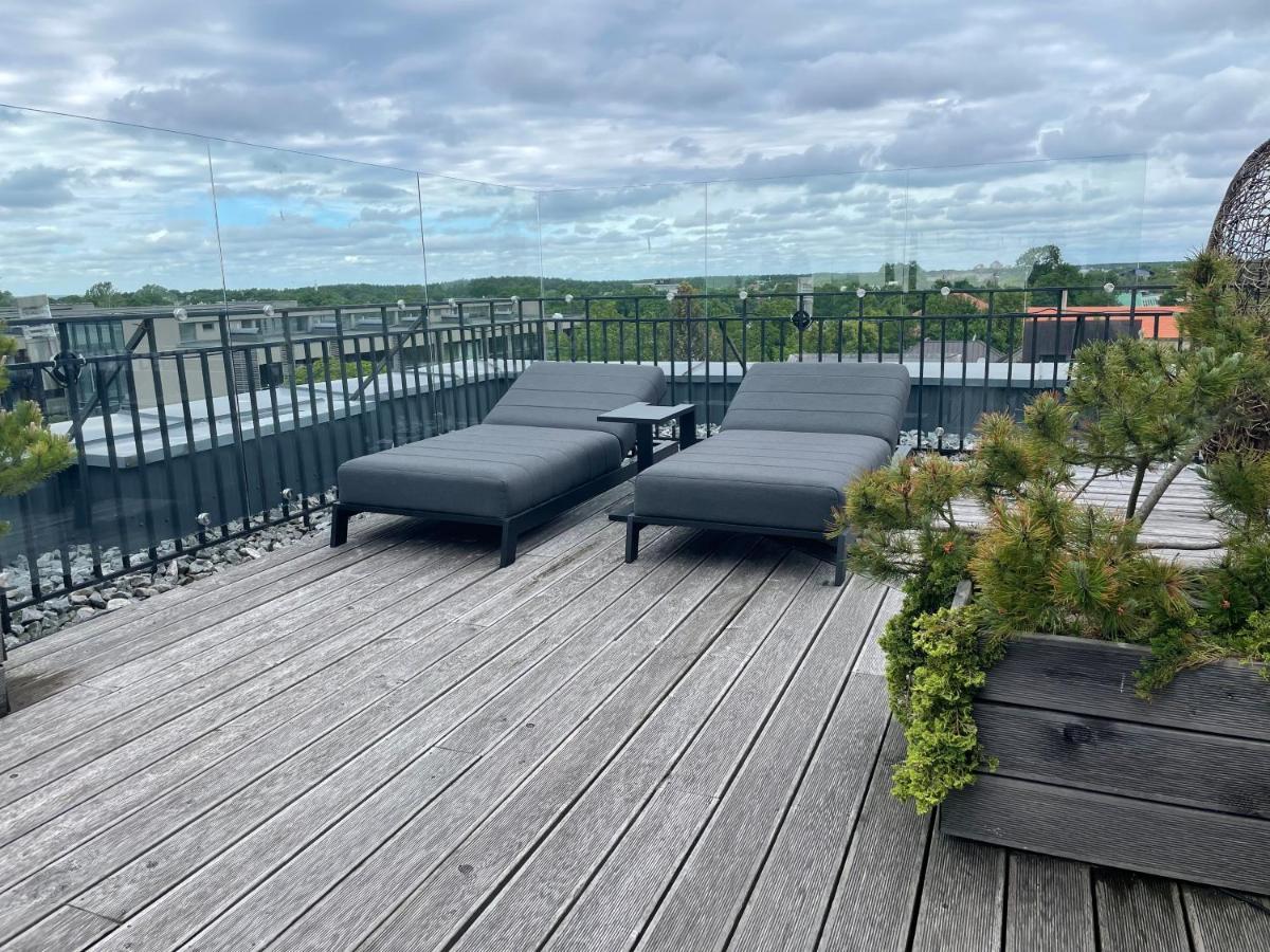 Апартаменты Sea View Penthouse Terrace Palanga Old Town Экстерьер фото