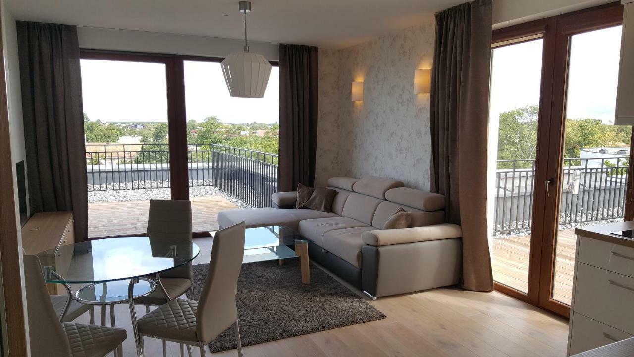 Апартаменты Sea View Penthouse Terrace Palanga Old Town Экстерьер фото