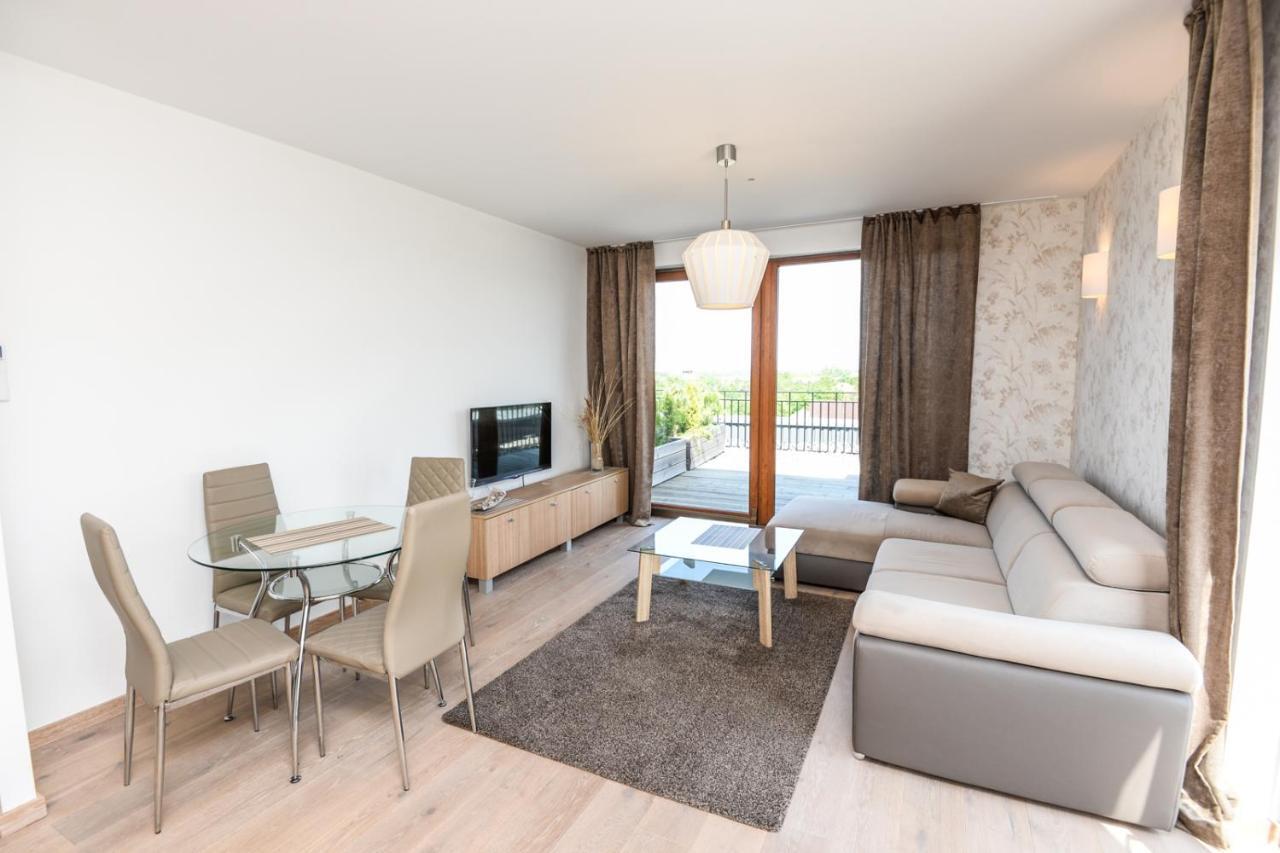 Апартаменты Sea View Penthouse Terrace Palanga Old Town Экстерьер фото